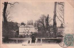 GRIGNY/ CHATEAU De L'ARBALETE/ HOMME Et Son CHIEN  / Réference 3238 - Grigny