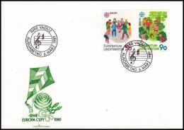 Liechtenstein 1989, Cover Europa CEPT - Covers & Documents