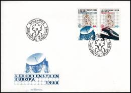 Liechtenstein 1988, Cover Europa CEPT - Brieven En Documenten