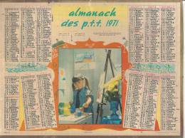 Almanach Des PTT De 1971 (département Des Basses-Pyrénées 64) "Création" - Grand Format : 1971-80