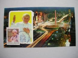 Argentinien 1569 Maximumkarte MK/MC, ESST 1042 Buenos Aires, Besuch Von Papst Johannes Paul II - Storia Postale