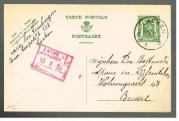 C736 - Carte N° 117 Oblitérée Laeken - Cartes Postales 1934-1951