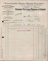 POUPART, PETITEAU, MOREAU & FOURRE A ANGERS / FACTURE DATEE 1922 ( DPT 49 ) - Agricoltura