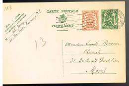 C747 - Carte N° 118 Oblitérée Bruxelles - Postkarten 1934-1951