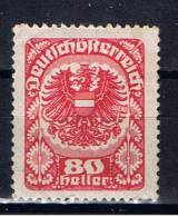 A+ Österreich 1920 Mi 312 Mnh Wappenadler - Ongebruikt