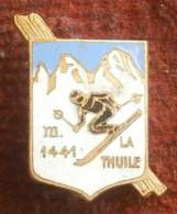 SKIING / SKI - LA THUILE, M. 1441 - Enamel Badge / Pin - Winter Sports