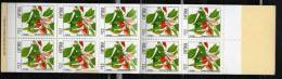 PALAU Fleurs  Papillons (theme Secondaire Sur Couverture)  (Yvert CARNET N° C163a) ** MNH Perforate - Other & Unclassified