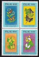 PALAU Papillons (Yvert N° 202/05) ** MNH Perforate - Papillons