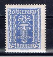 A+ Österreich 1922 Mi 376 Mnh Ähre - Neufs