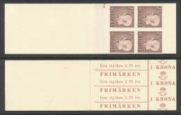 Sweden 1963 Facit #: HA 9 Type B Repeated Text, Type O, Partial Cyl 1, MHN (**) - 1951-80