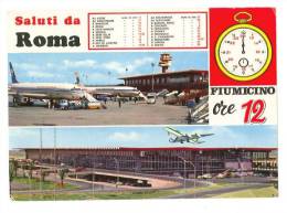 $3-2763 LAZIO FIUMICINO AEROPORTO ROMA 1971 VIAGGIATA - Fiumicino