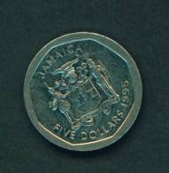 JAMAICA - 1995 $5 Circ. - Giamaica