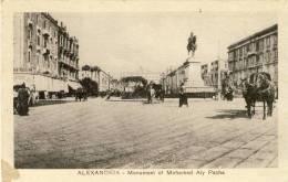 ALEXANDRIA - Monument Of Moahmed Aly  Pacha -  2 Scans  EGIPTO - Alexandria