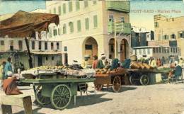 PORT SAID - Market Place -  2 Scans  EGIPTO - Alexandrie