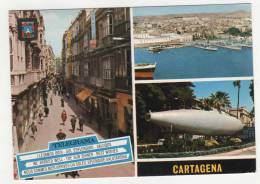 CP CARTAGENA, CALLE MAYOR, PUERTO, MONUMENTO AL SUBMARINO PERAL, MURCIA, CARTHAGENE, MURCIE, ESPANA, ESPAGNE - Murcia