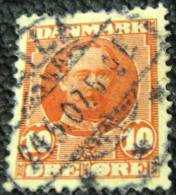 Denmark 1907 King Frederick VIII 10ore - Used - Usado