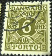 Denmark 1934 Postage Due 6ore - Used - Segnatasse