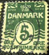 Denmark 1905 Numeral 5ore - Used - Gebruikt