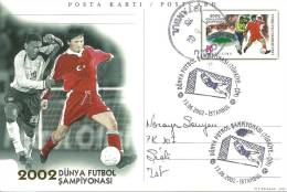 Turkey; Postal Stationery 2002 World Football Championship "Turkey-China" - Postwaardestukken