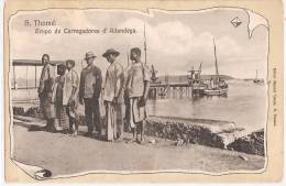 S. Tomé E Príncipe - Grupo De Carregadores D´Alfândega. Costumes. - São Tomé Und Príncipe