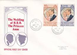 MARCOPHILIE, SEYCHELLES, LETTRE COVER, Cachet 1973, VICTORIA Pour L'ANGLETERRE FDC PRINCESS ANNE/4021 - Seychelles (1976-...)