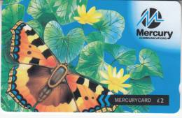 MER392c - Nature Butterfly-Cost No Money - CN.39MERA - Mercury Communications & Paytelco