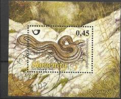 SI 2008-688 SNAKE, SLOVENIA, S/S, Used - Snakes