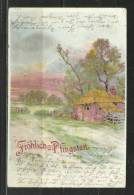 TOP!! FRÖHLICHE PFINGSTEN * VON BERLIN NACH STUTTGART * 1903 **!! - Pentecostés