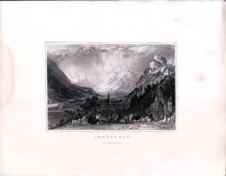 Blick Des Schlosses THURSTEIN Im Tirol - Gravur Auf Stahl Nach Thomas ALLOM - Gegen 1840 - Other & Unclassified