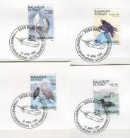 Greenland 1988. Birds (Complete Set Of 4 Stamps) - FDC