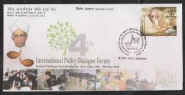 India  2012  International Policy Dialouge Forum Dr Radhakrishnan  Special Cover # 43003  Indien Inde - Storia Postale