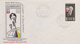 MARCOPHILIE , SAAR, 1955  COVER LETTRE,  FDC, Mi 357/ 4038 - Briefe U. Dokumente