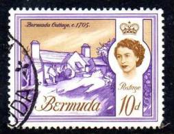 Bermuda 1962 10d Cottage Definitive, Fine Used - Bermuda