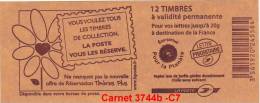 France  Carnet  Yvert & Tellier N° 3744b -C -7 - Usados Corriente