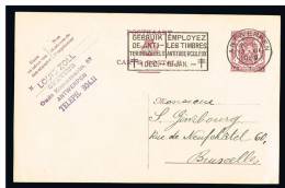 C765 - Carte N° 119 NF Oblitérée Antwerpen, Flamme Employez Les Timbres Antituberculeux - Cartes Postales 1934-1951