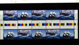 AUSTRALIA - 1995  ENDEAVOUR REPLICA  GUTTER STRIP    MINT NH - Blocs - Feuillets