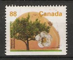 Canada  1994  Definitives Trees: Westcot Apricot (o) Phos. Frame - Postzegels