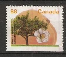 Canada  1994  Definitives Trees: Westcot Apricot (o) Phos. Frame - Timbres Seuls