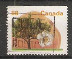 Canada  1994  Definitives Trees: Westcot Apricot (o)  3 Phos. Bands - Timbres Seuls