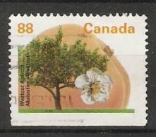 Canada  1994  Definitives Trees: Westcot Apricot (o)  3 Phos. Bands - Sellos (solo)