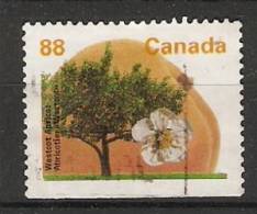 Canada  1994  Definitives Trees: Westcot Apricot (o)  3 Phos. Bands - Timbres Seuls