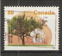 Canada  1994  Definitives Trees: Westcot Apricot (o)  3 Phos. Bands - Timbres Seuls