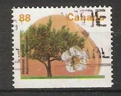 Canada  1994  Definitives Trees: Westcot Apricot (o)  3 Phos. Bands - Postzegels