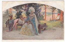 ART POSTCARD - Russian Painter Sergey Solomko, Old Postcard, Trace Of Adhesive, Art Noveau, Secession Style - Solomko, S.