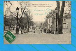 85 Fontenay Le Comte - Rues Turgot Et De La République - Fontenay Le Comte