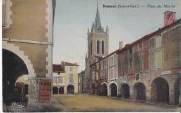 DAMAZAN (LOT ET GAR) PLACE DU MARCHE  1939 - Damazan