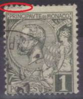 MONACO -- 1891 -- N° 11 Oblitéré  Variété Signature Graveur Déccalée En Haut. - Errors And Oddities