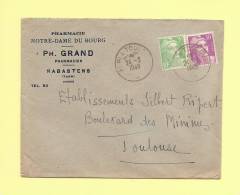 Ambulant Albi A Toulouse - 24-3-1949 - Marianne De Gandon - Correo Ferroviario