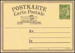 Lichtenstein 1987, Postal Stationery "Vaduz 87" - Stamped Stationery
