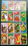 GUINEE EQUATORIALE SINGES Obliteré Serie Complete 16 Valeurs - Monkeys